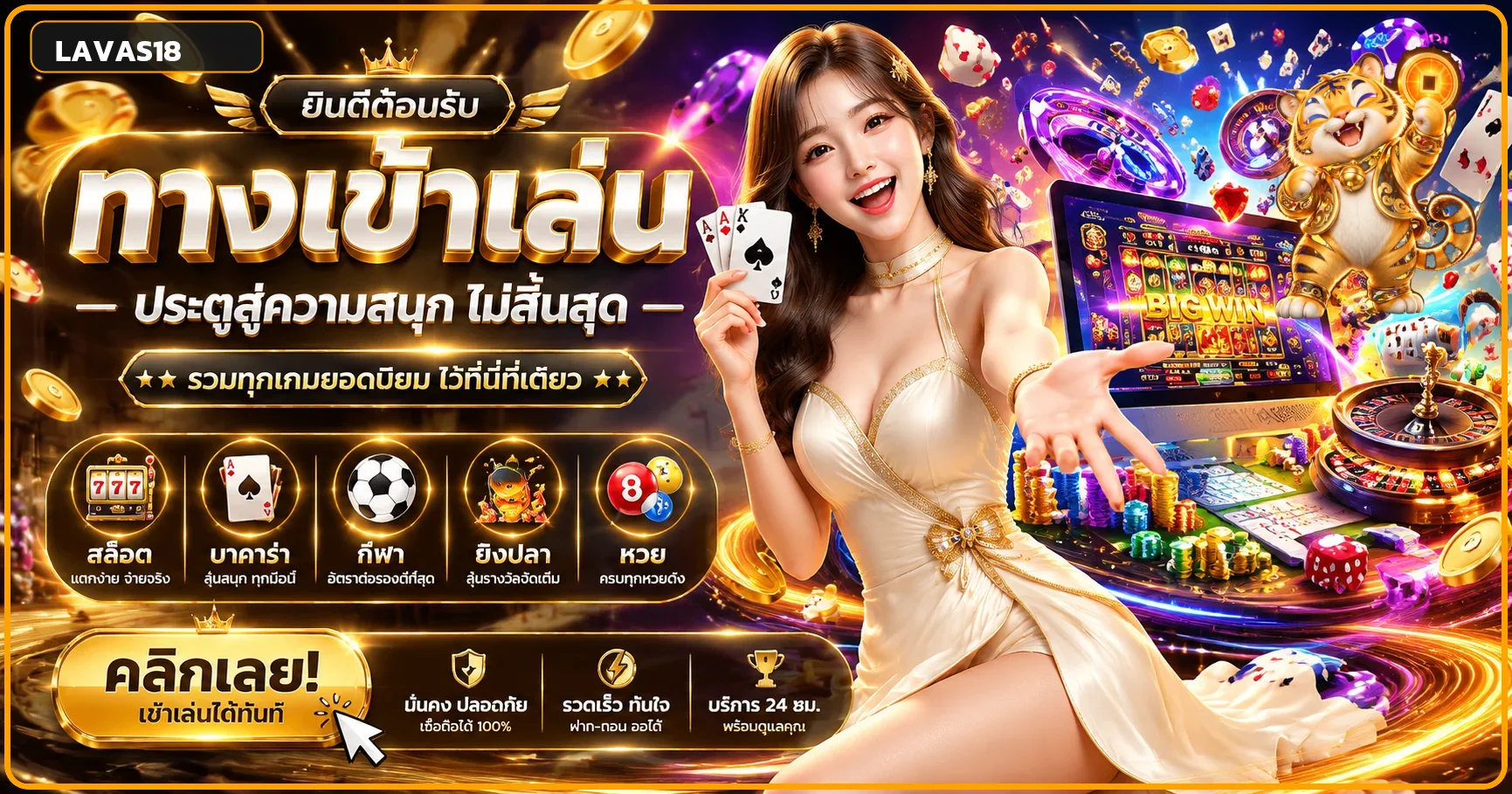 เกมสล็อตออนไลน์ LAVAS18 และหมวดเกมยอดนิยม